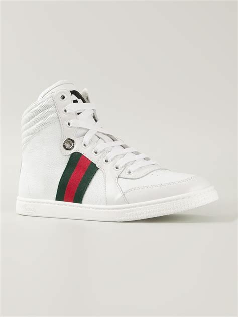 white high top gucci shoes|farfetch gucci hi tops.